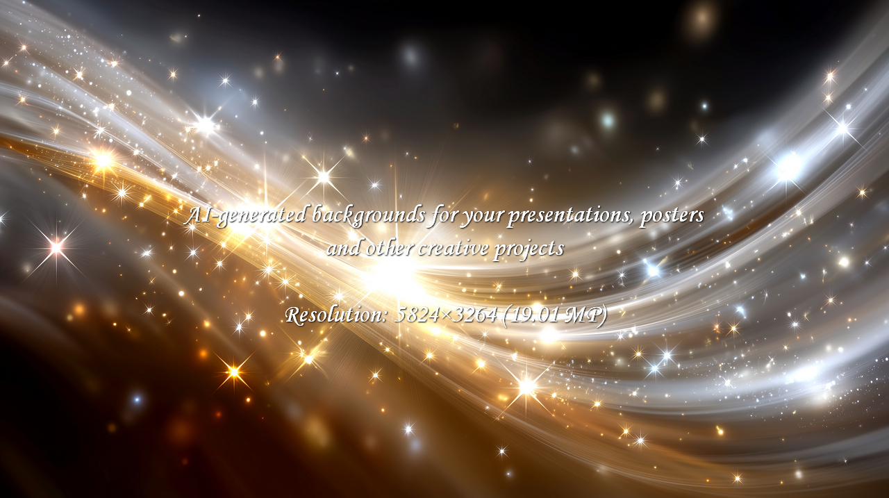 Golden light streaks and sparkling stars create a magical, elegant background. Perfect for holiday designs, celestial themes, and adding a touch of glamour and wonder to your projects.