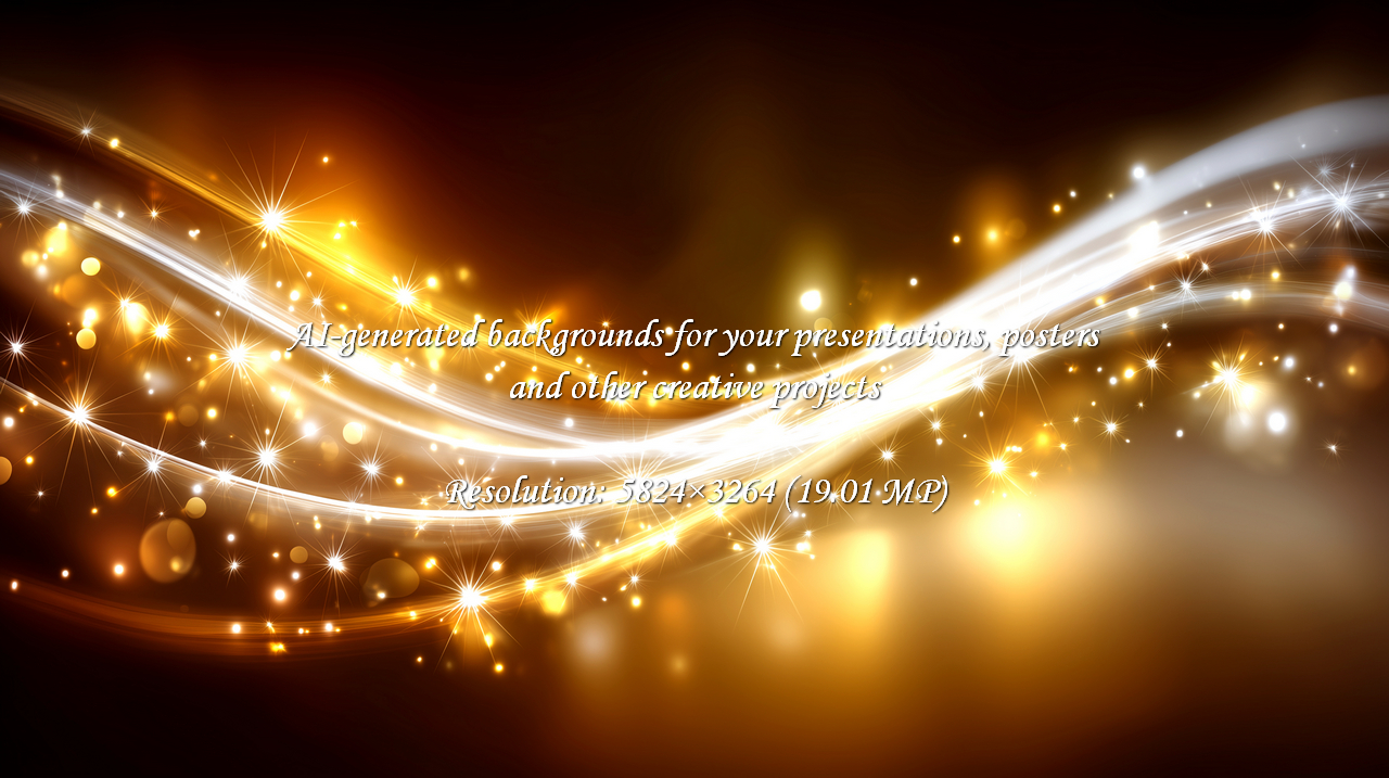 Capture the magic with these elegant golden light trails and sparkling stars. Ideal for festive promotions, holiday designs, and celebratory announcements, bringing warmth and brilliance to any project.