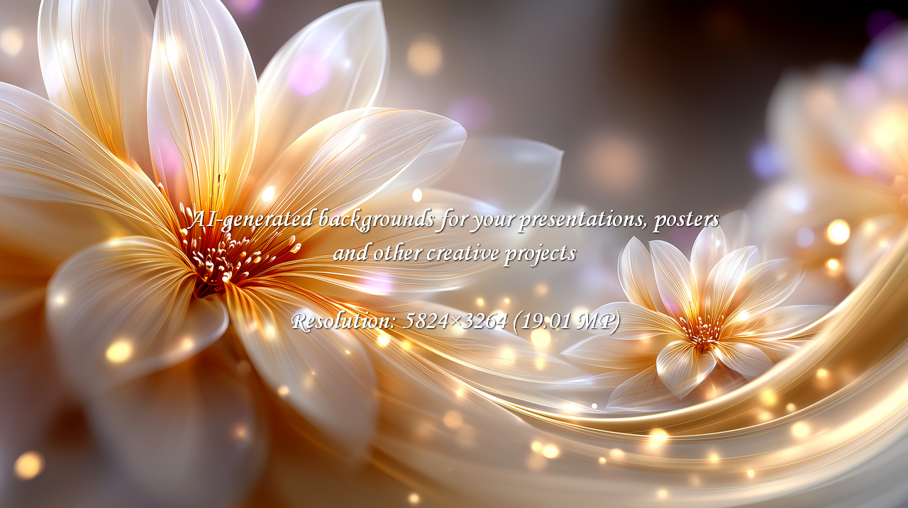 Ethereal flowers bathed in soft, glowing light create a dreamy and romantic atmosphere. Perfect for elegant designs, luxurious invitations, and sophisticated branding projects seeking a touch of magic.