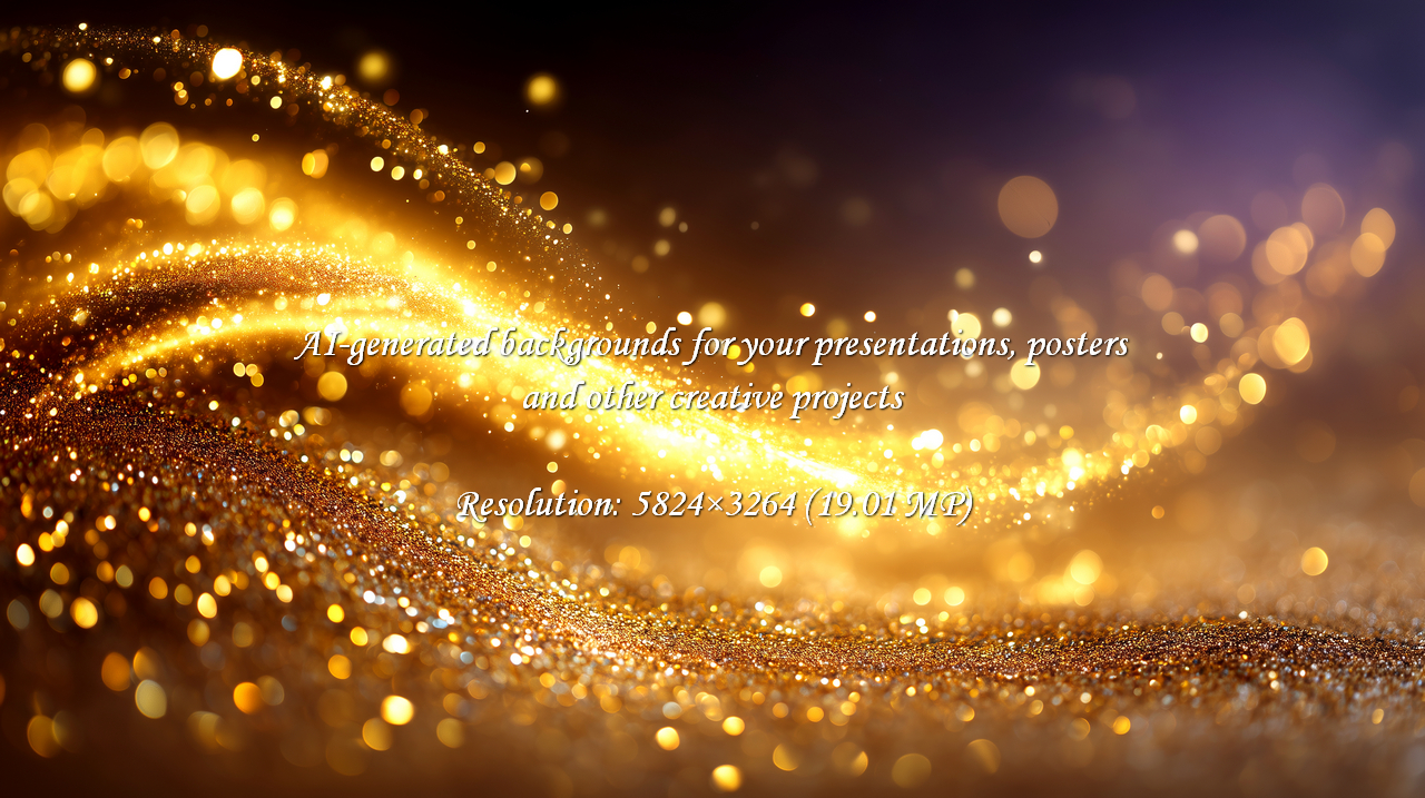 Experience the magic of golden glitter and bokeh lights. Perfect for festive designs, holiday celebrations, and adding a touch of luxury to your projects. Shimmering elegance awaits!