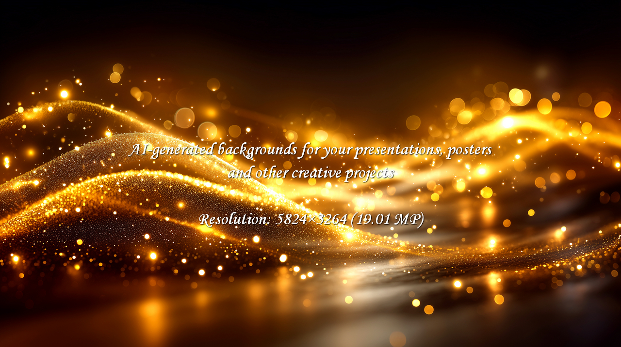 Radiant golden light streaks create a luxurious atmosphere, perfect for upscale brands or festive holiday designs. Bokeh sparkles enhance the elegant, abstract feel, radiating pure brilliance and glamour.