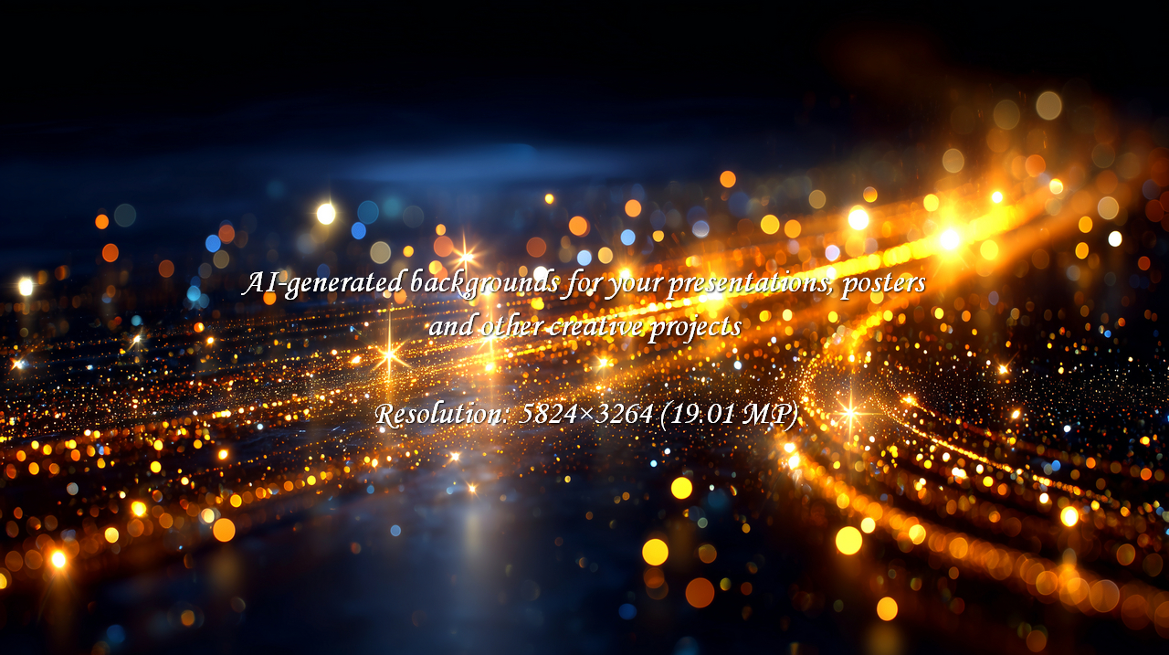 Capture the energy with this vibrant background! Golden light trails shimmer across a dark space, perfect for modern technology, futuristic concepts, or festive designs. Dynamic and captivating!