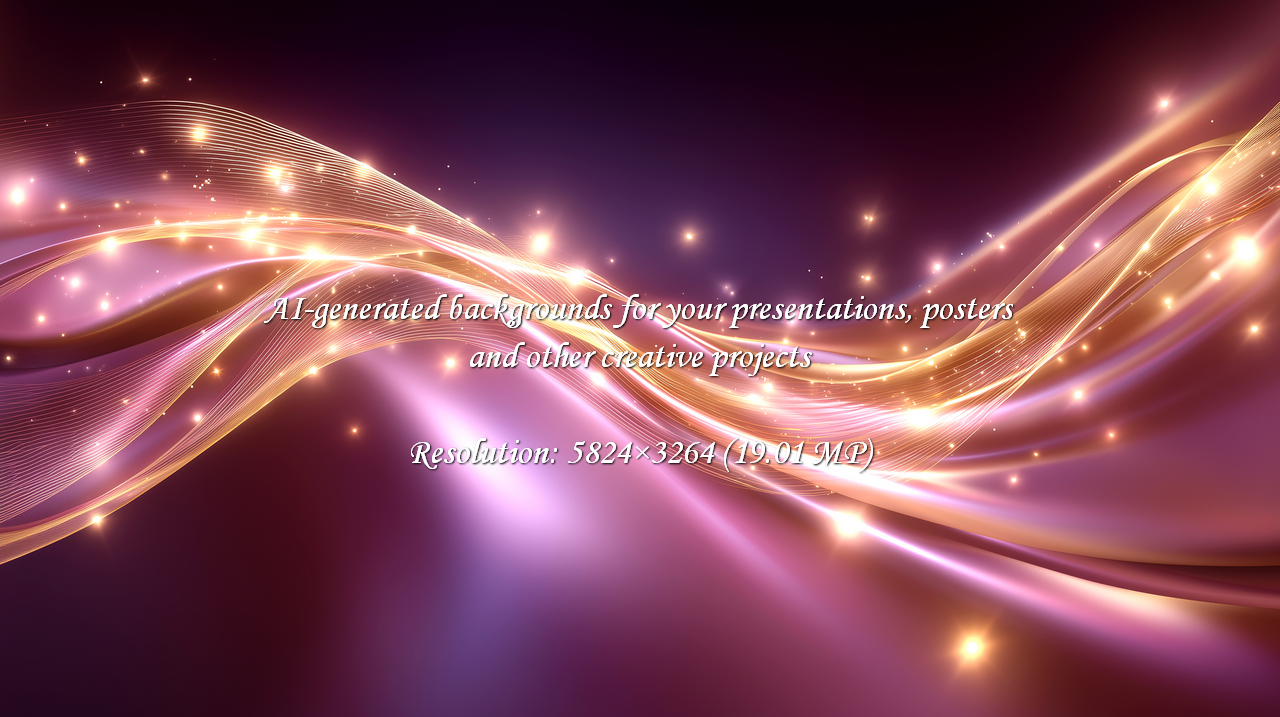 Capture a sense of magic and wonder with this vibrant abstract. Golden light trails dance across a purple backdrop, creating a dynamic and elegant effect. Perfect for backgrounds and art.