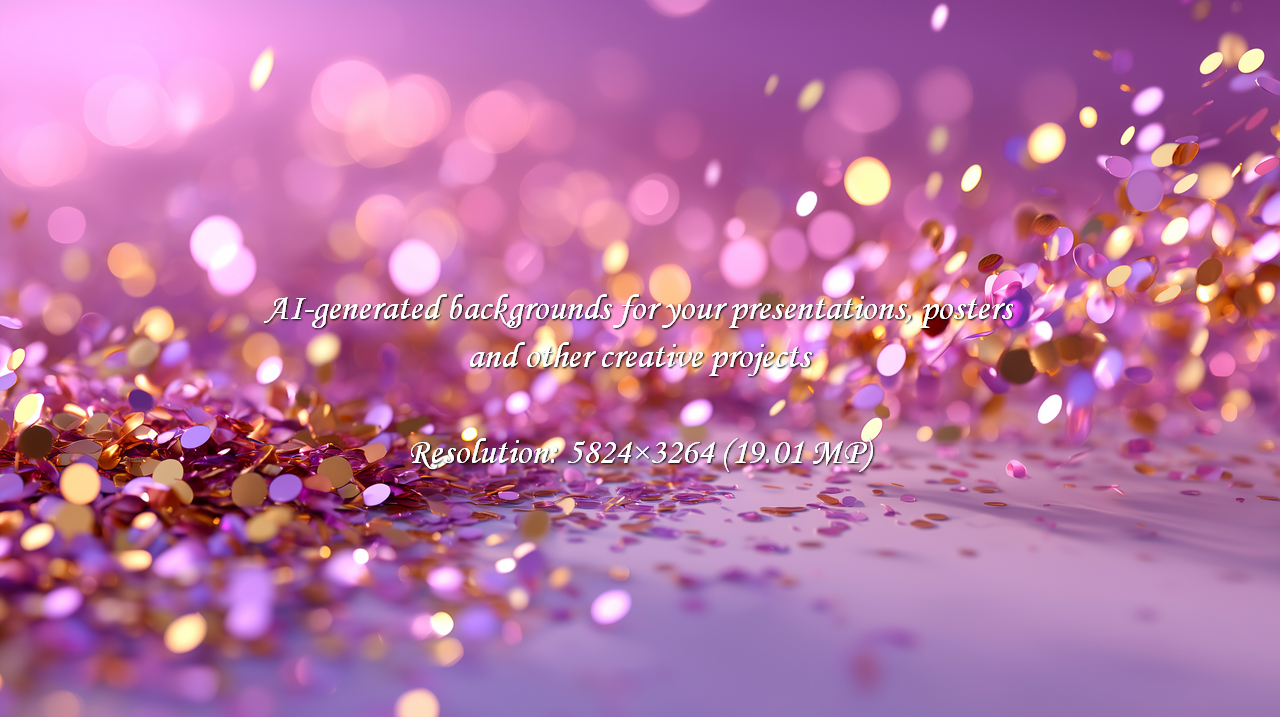 Experience the magic of cascading confetti in radiant gold and purple tones. Perfect for adding a touch of glamour and celebration to your projects, creating an unforgettable visual impact.