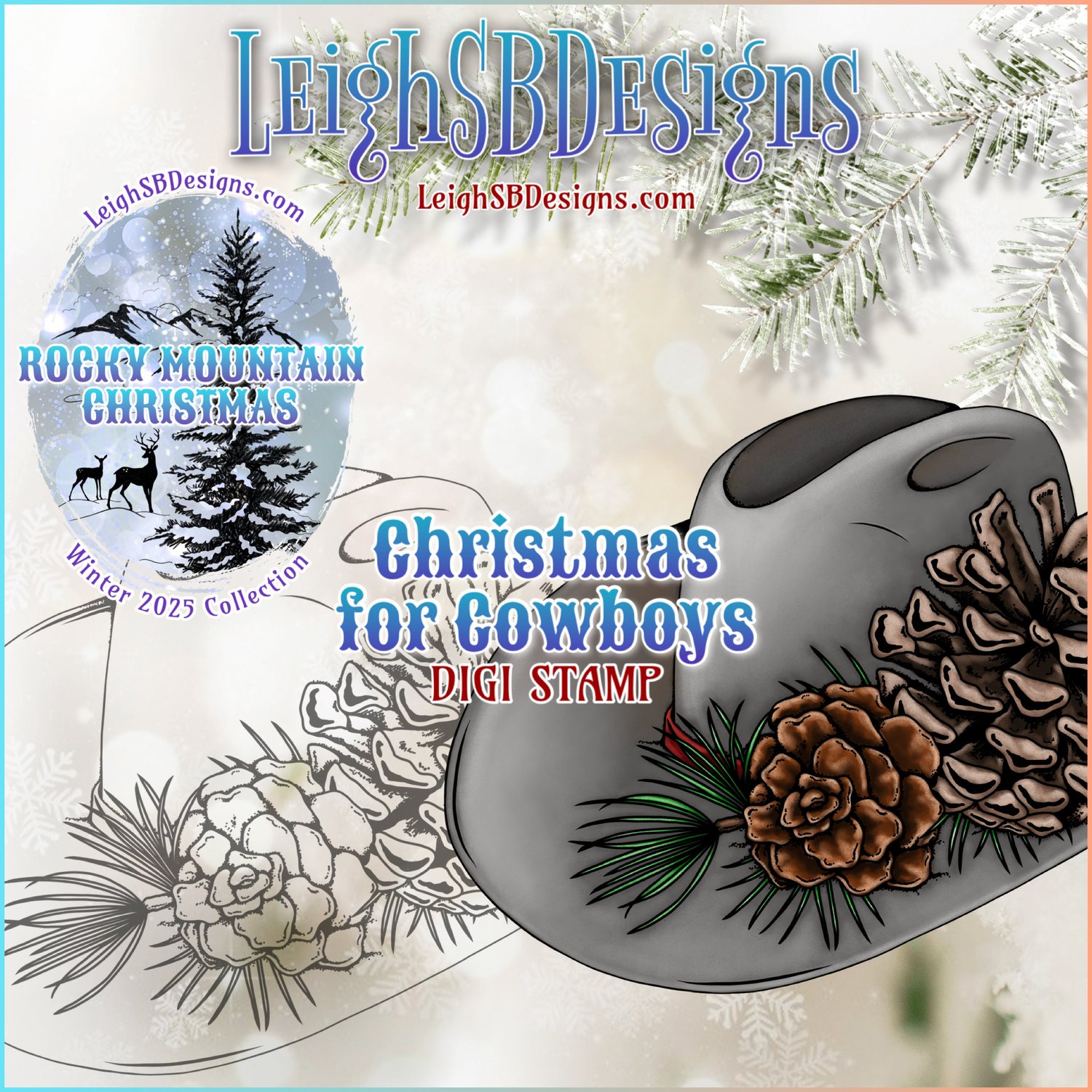 LeighSBDesigns Christmas for Cowboys