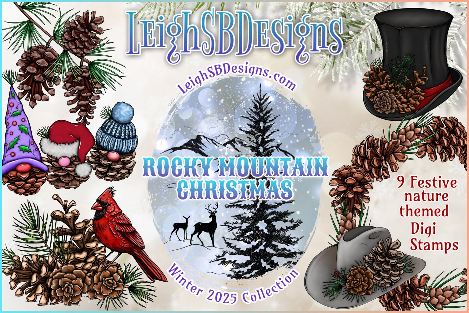 LeighSBDesigns "Rocky Mountain Christmas" Winter 2025 Collection