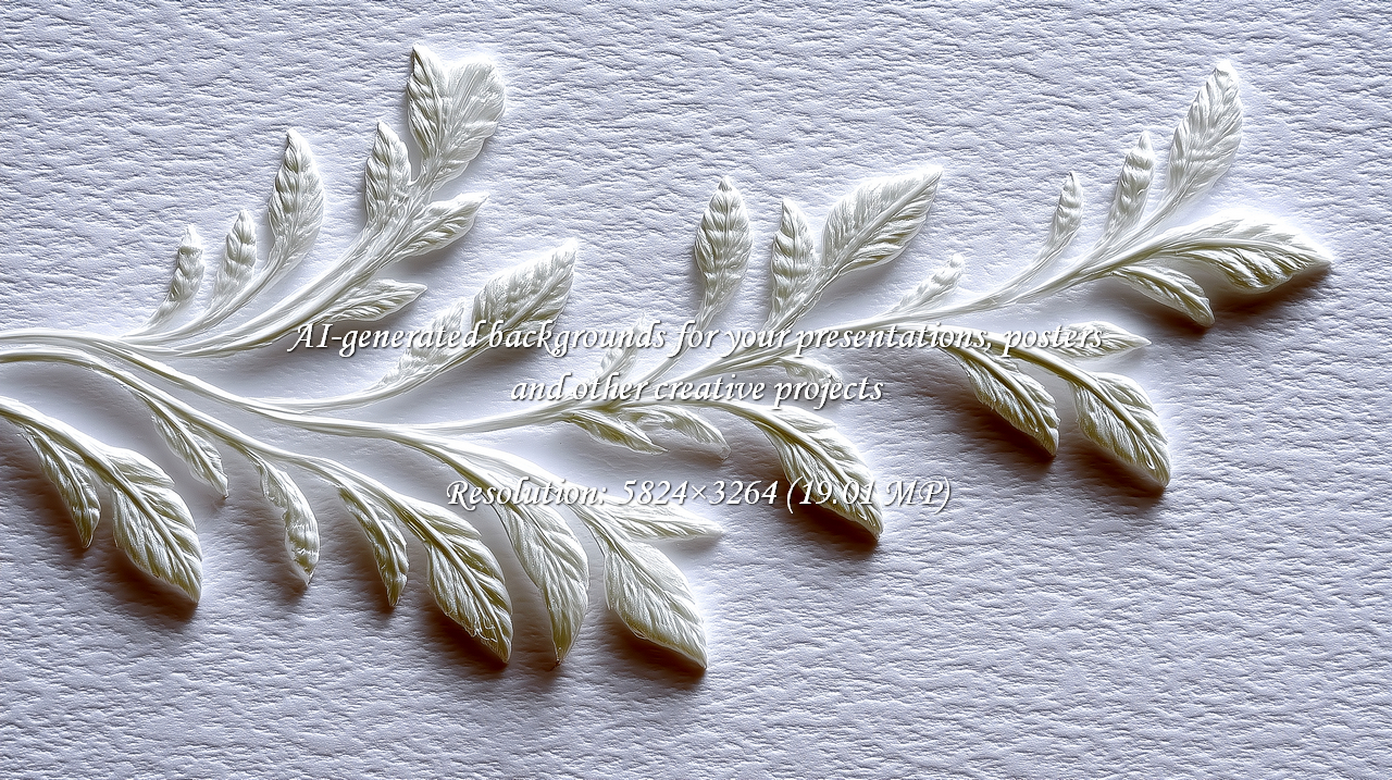 Sophisticated white leaf pattern with a delicate texture. Perfect for elegant invitations, branding, or adding a touch of natural beauty to your designs. Clean and modern aesthetic.