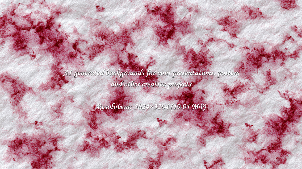 Unique textured background with crimson clouds blending subtly across white paper. Add warmth and depth to designs with this elegant visual for invitations, cards, and creative projects.