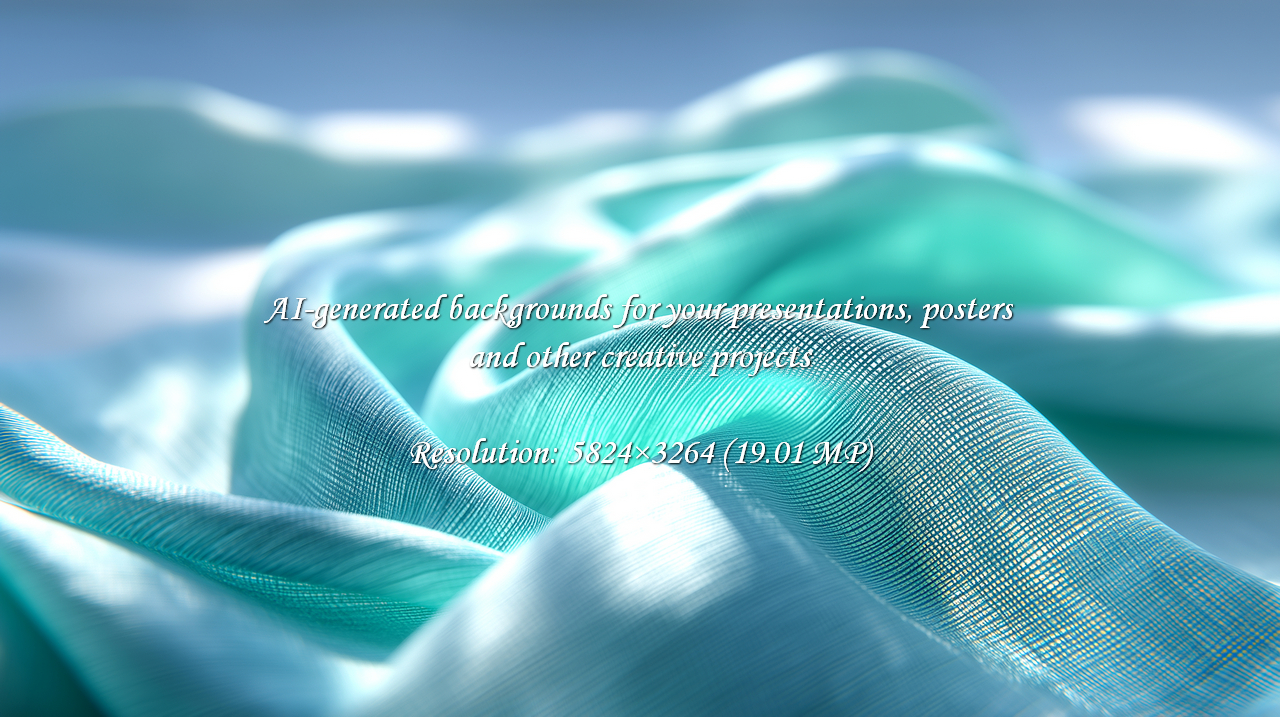 Capture the luxurious feel of soft, shimmering turquoise fabric. Its gentle folds and flowing waves create a calming and elegant texture, perfect for sophisticated backgrounds and designs.