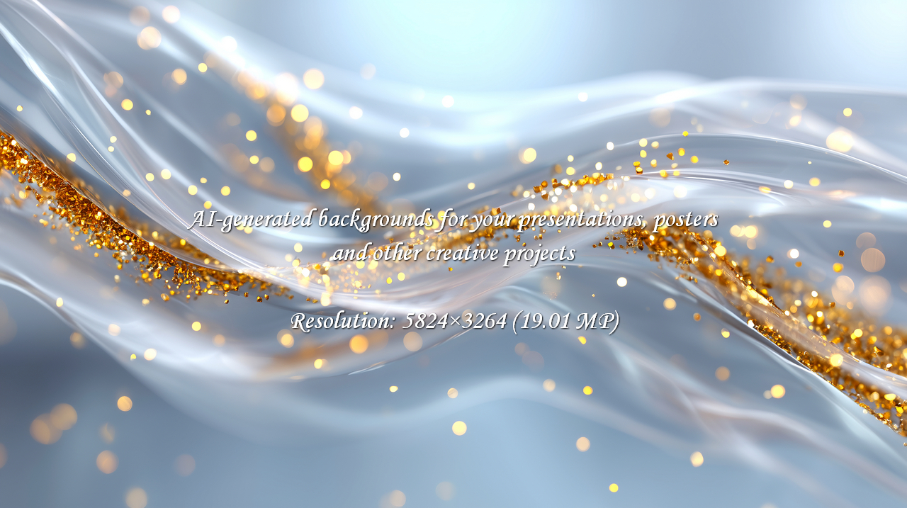 Add a touch of glamour with this abstract glitter background. Its shimmering gold and smooth texture create a festive and elegant feel. Perfect for visual projects needing a touch of magic!