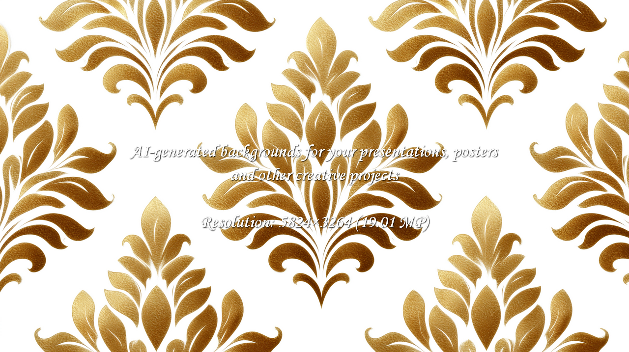 Sophisticated golden floral damask pattern evokes luxury and timeless elegance. Ideal for upscale branding, invitations, and vintage-inspired designs. Perfect for adding a touch of glamour.