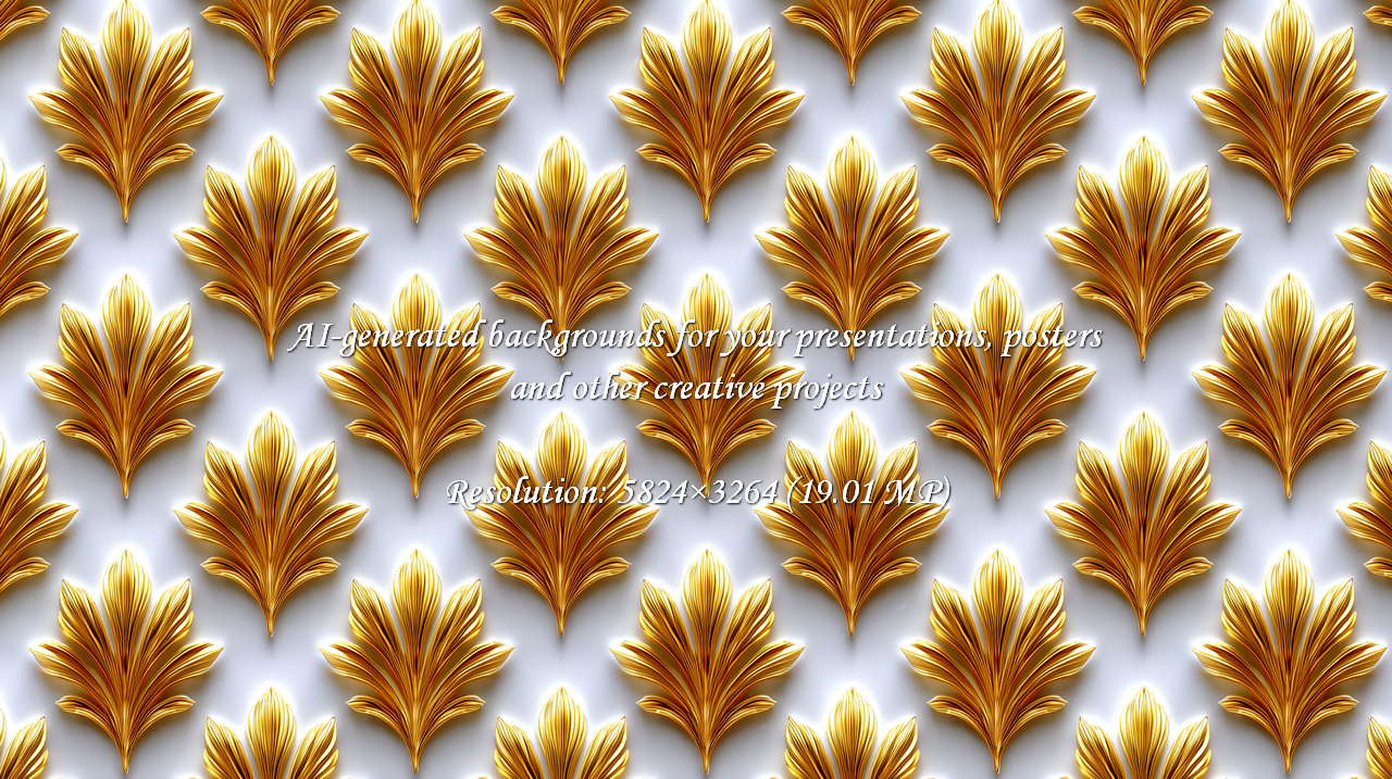 Elevate your designs with this luxurious golden floral pattern. Ideal for creating elegant backgrounds, sophisticated invitations, and premium branding materials. Add a touch of opulence and glamour.