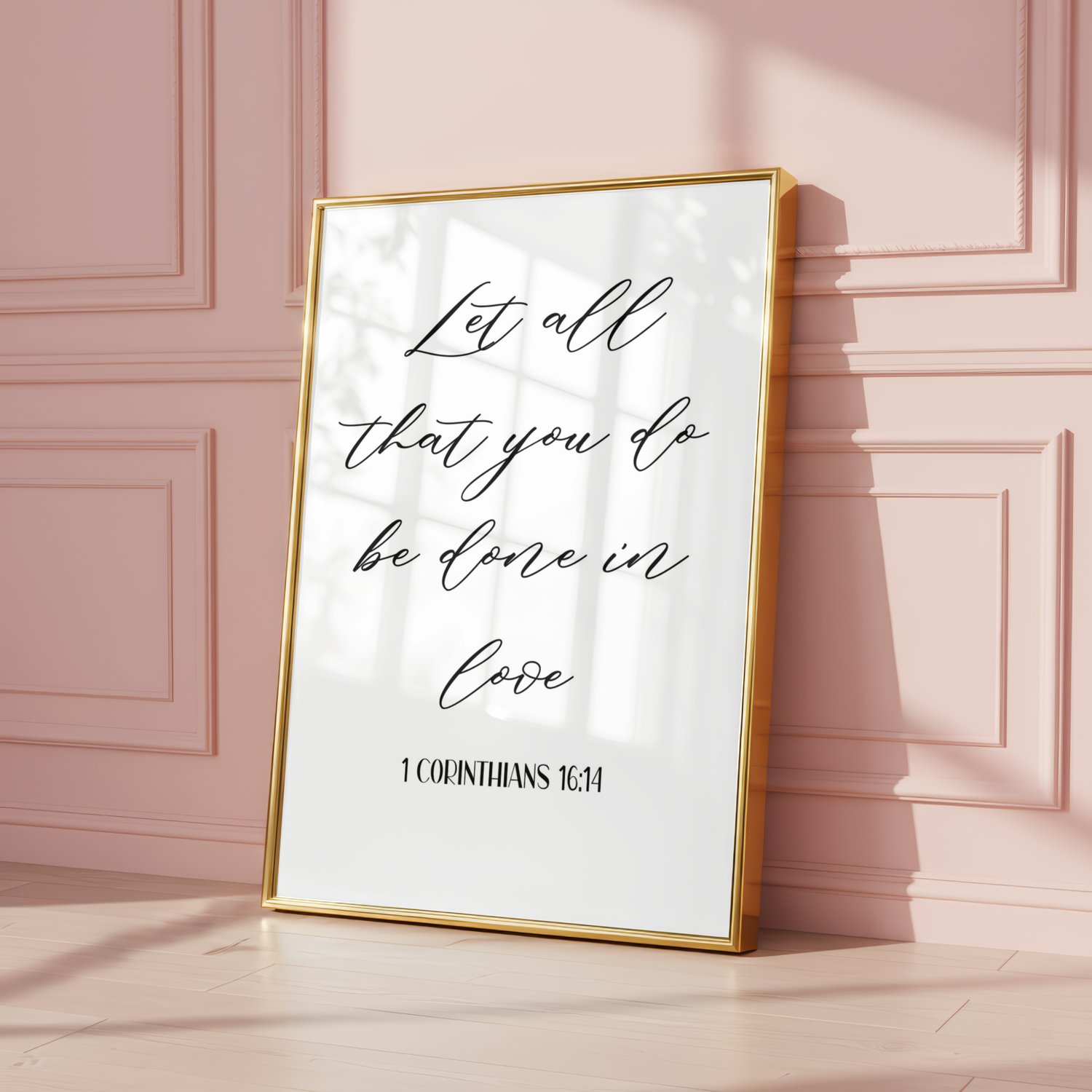 Christian Home Decor, Bible Verse Print, Minimalist Scripture Art ...