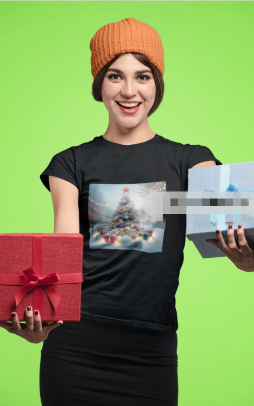 Lady Christmas t-shirt