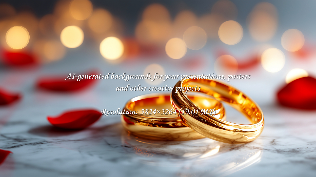 Capture the essence of everlasting love with these gleaming gold wedding rings. The soft romantic light and delicate rose petals create an elegant and timeless symbol of commitment. Perfect for bridal concepts.