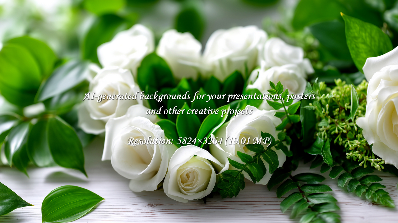 Capture the essence of romance and beauty with these elegant white roses and lush green foliage. Ideal for weddings, anniversaries, or conveying sympathy with fresh beauty.