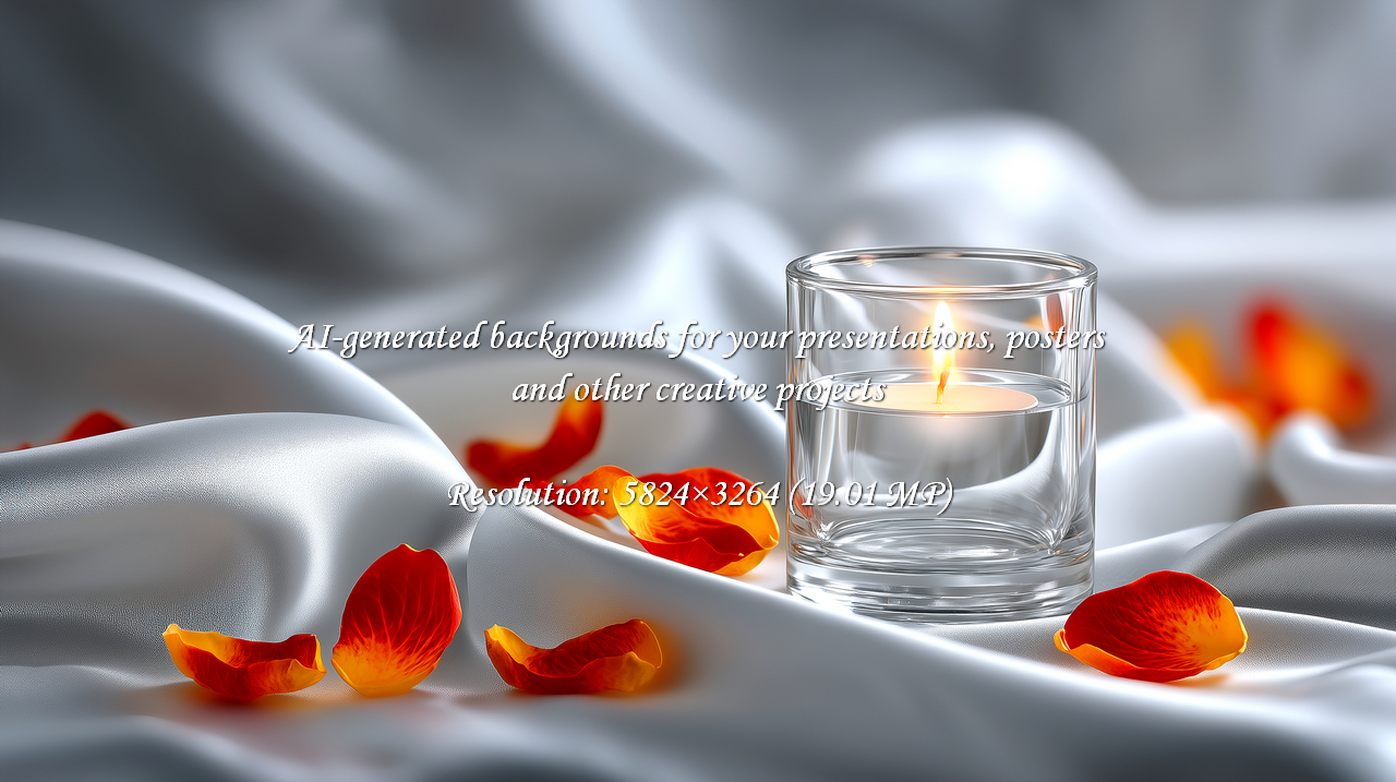 Find inner peace with this calming scene. A candle glows softly among delicate rose petals on silky fabric, creating an atmosphere of serenity and romance, perfect for spa promotions or gentle moments.