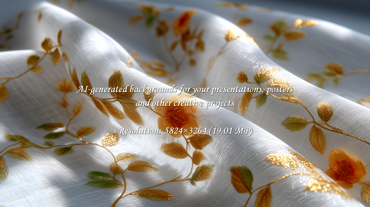 Sophisticated floral fabric with shimmering gold accents adds a touch of luxury to your designs. Ideal for textiles, backdrops, and decorative projects seeking an elegant, refined aesthetic.