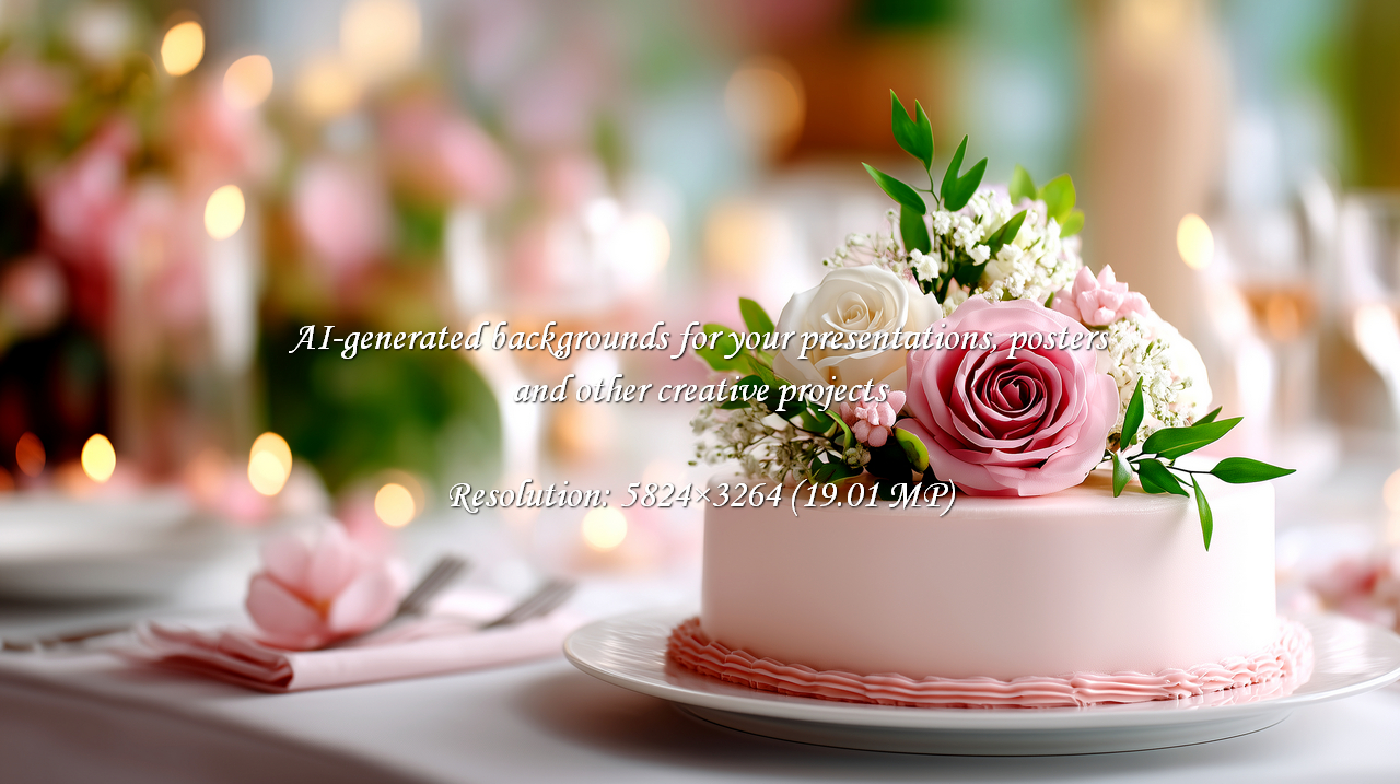 Celebrate special moments with this elegant pink cake, beautifully adorned with roses. Perfect for weddings, anniversaries, or any romantic occasion. A sweet and delightful centerpiece.