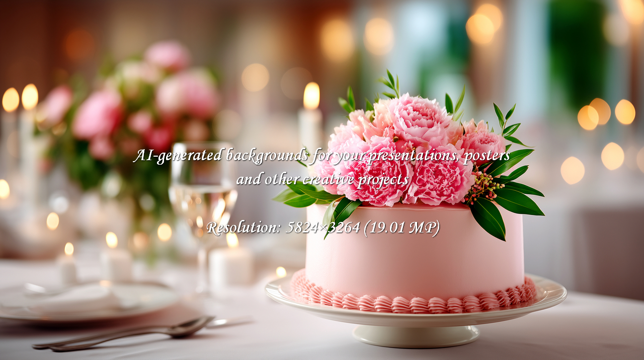 Celebrate life's special moments with this elegant pink cake, adorned with fresh flowers and illuminated by soft candlelight. Perfect for weddings, anniversaries, or any joyful occasion.