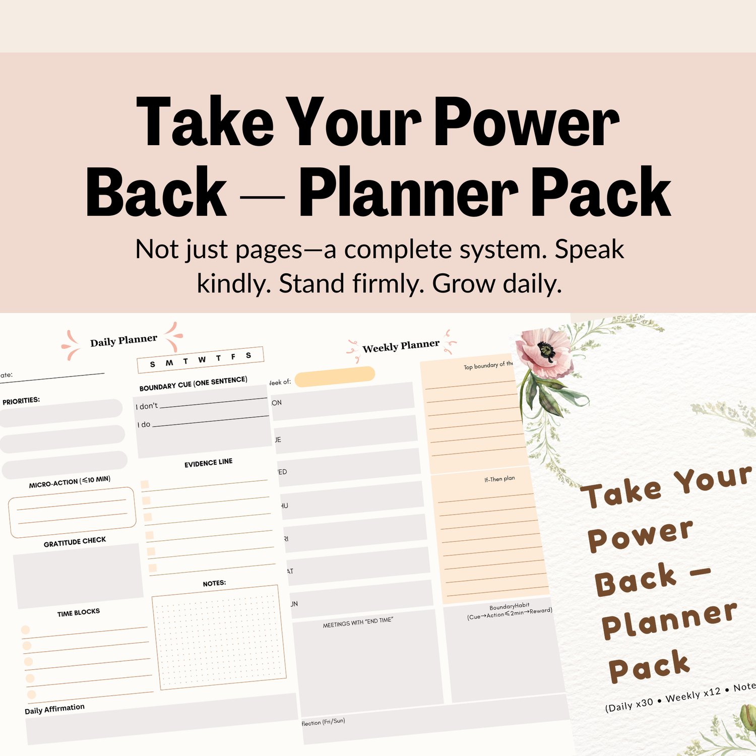 Planner - Take your power back