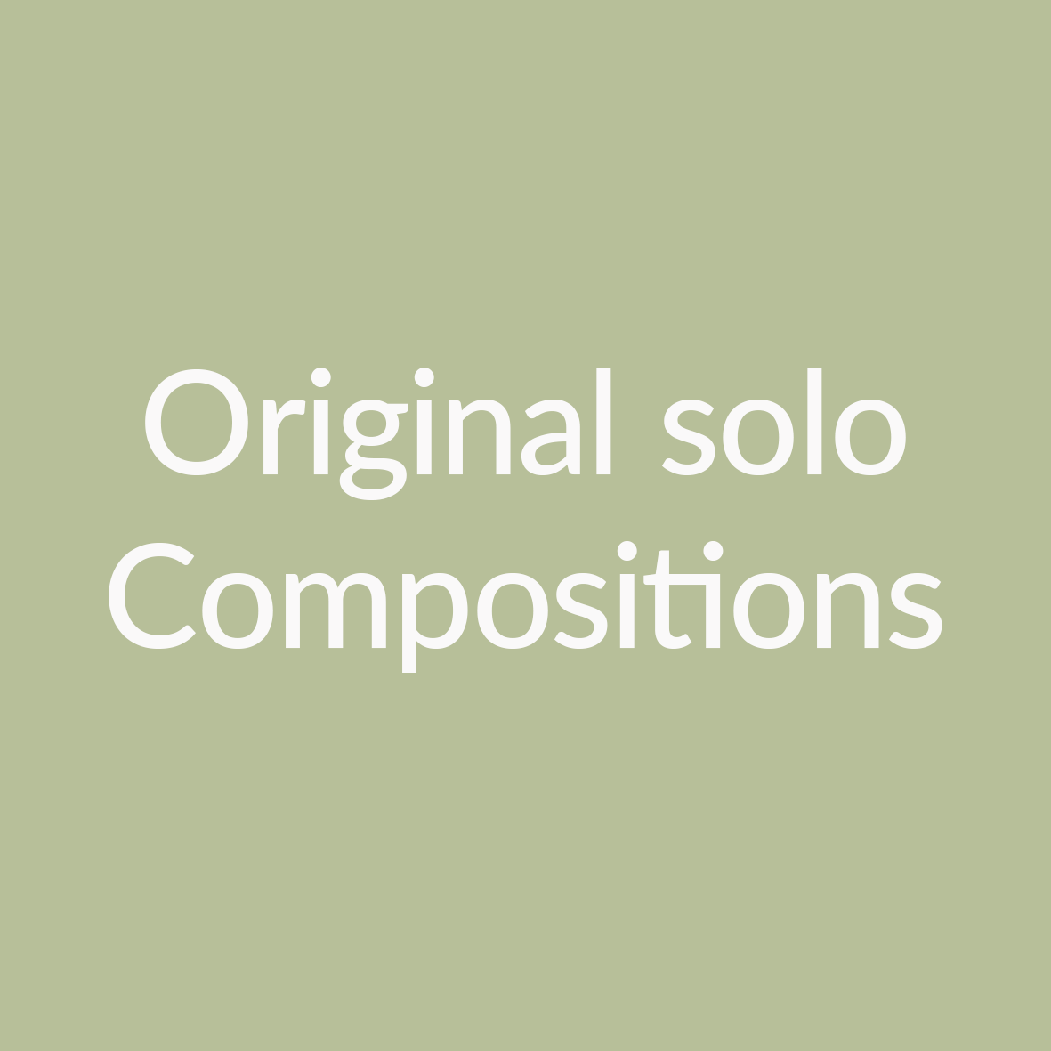 Original Solo Guitar Sheet Music