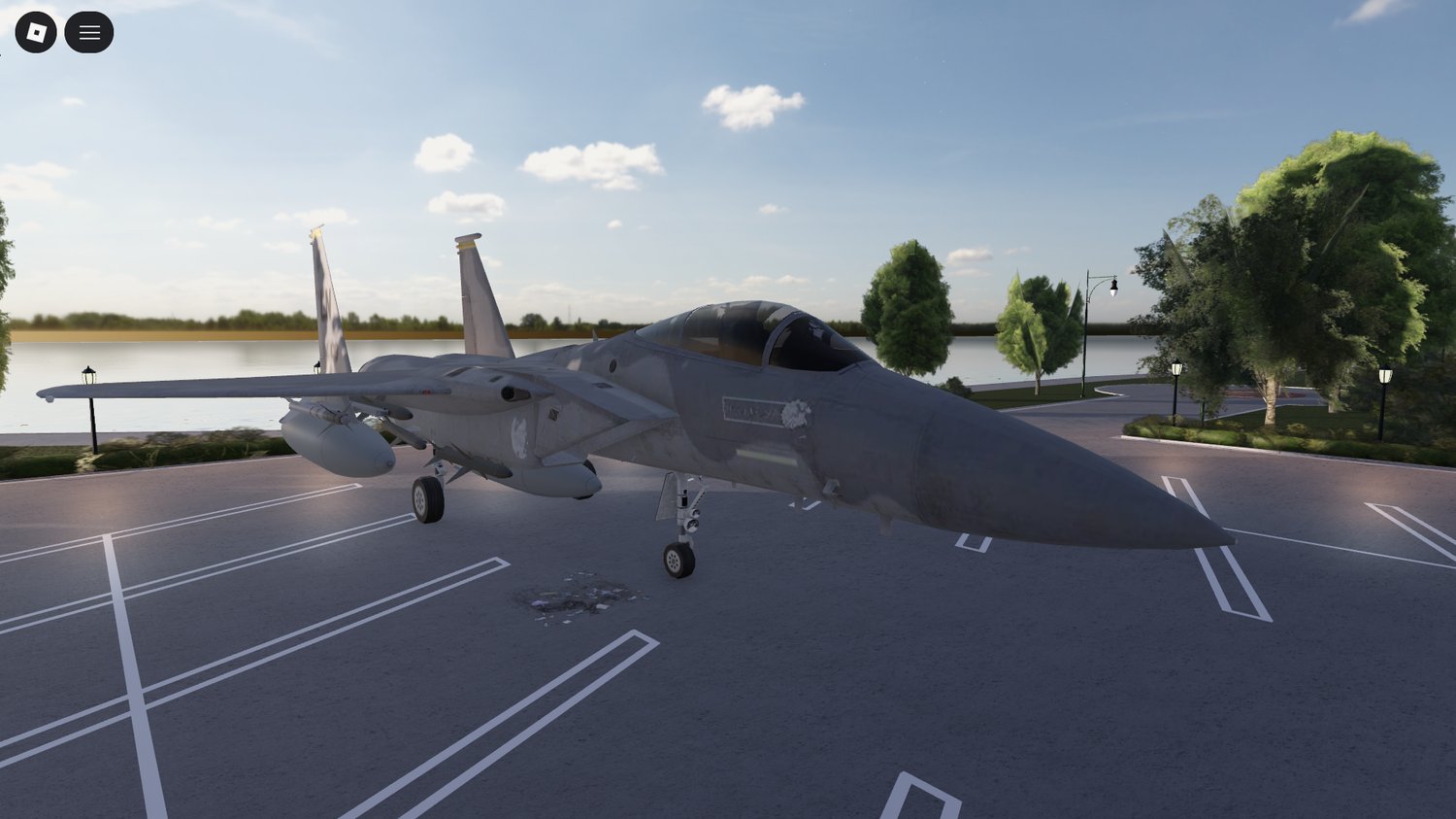 Working Roblox jet taking off from runway