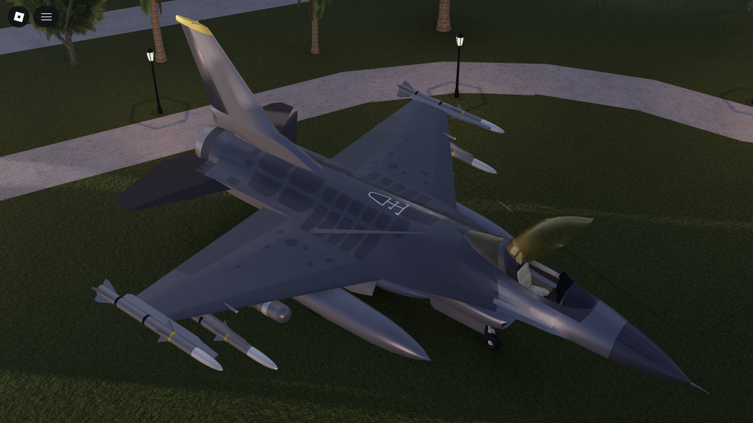 Roblox F-16C Fighting Falcon jet model