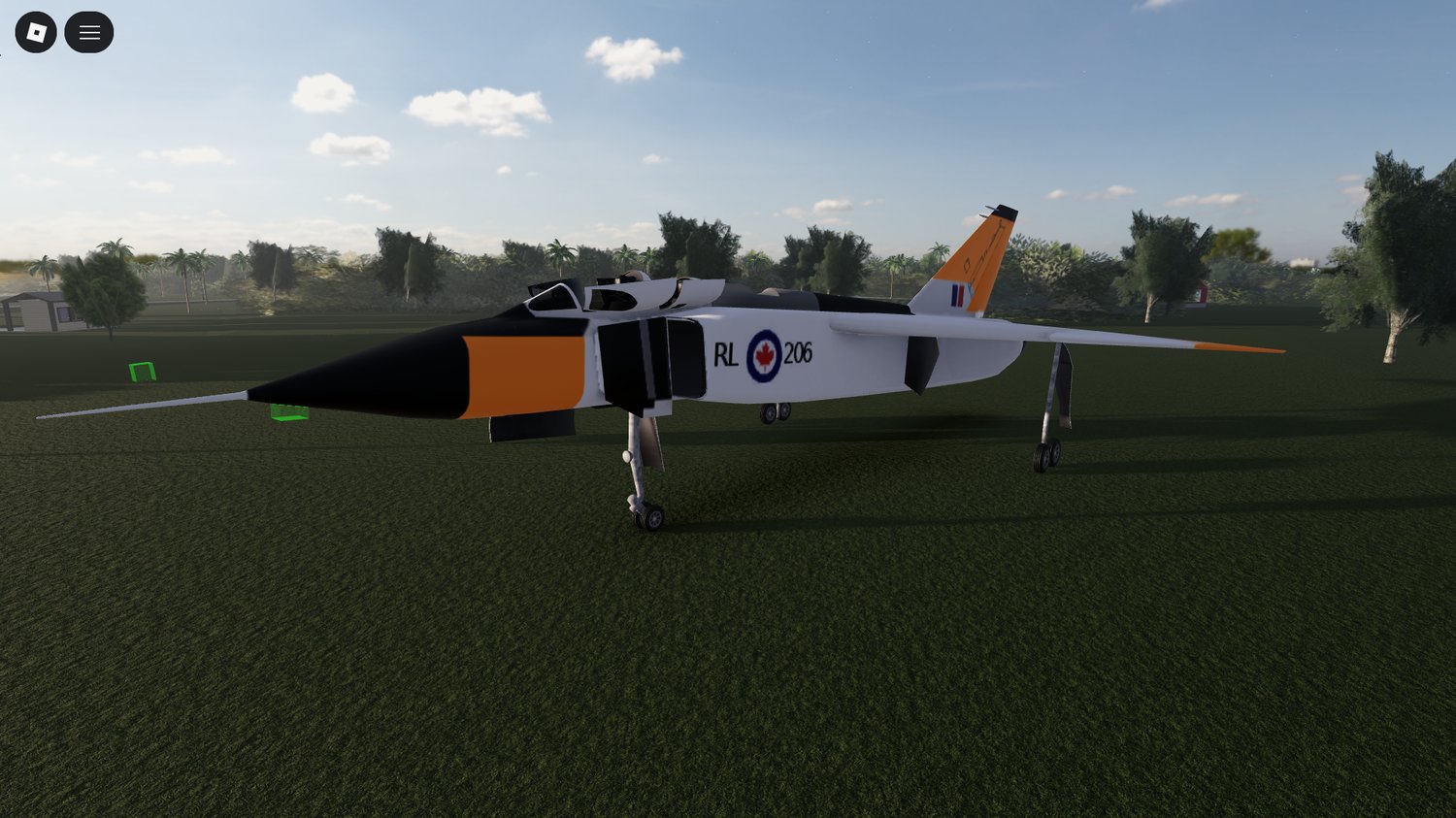 High-speed Roblox jet on runway