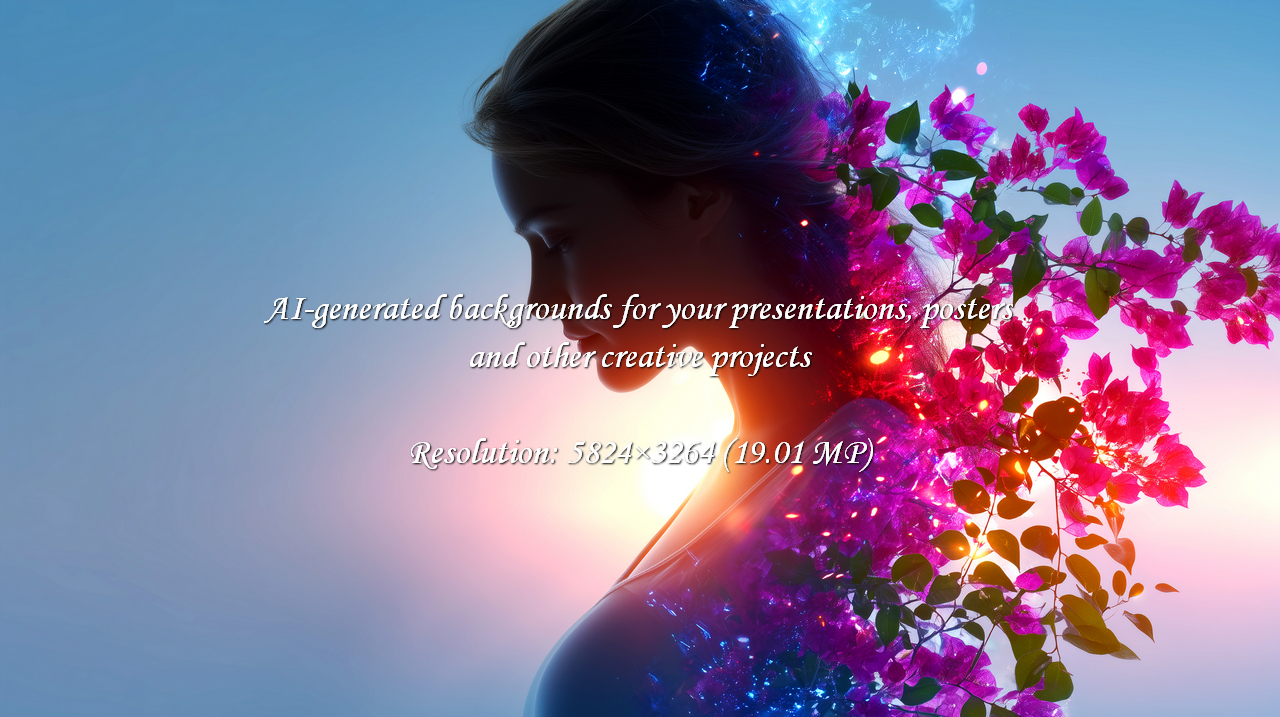 A dreamy profile of a woman with vibrant floral accents, evoking serenity and beauty. Perfect for wellness, skincare, and lifestyle brands seeking an ethereal and captivating visual.