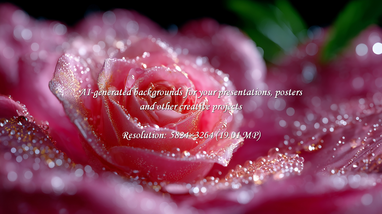 Capture the delicate beauty of a pink rose adorned with glistening dewdrops. Ideal for romantic projects, wedding designs, or adding a touch of natural elegance to your creative work.