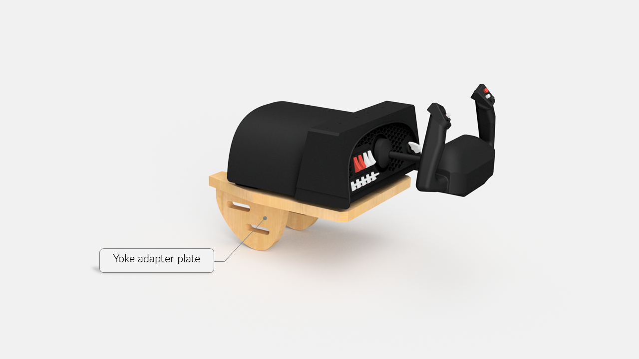 Yoke adapter plate add-on