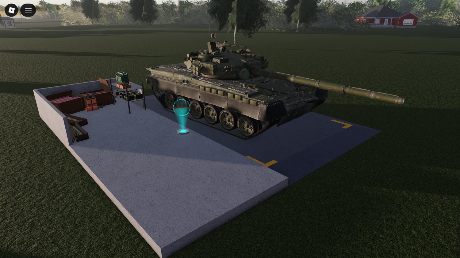 Turret view of T-72 vehicle