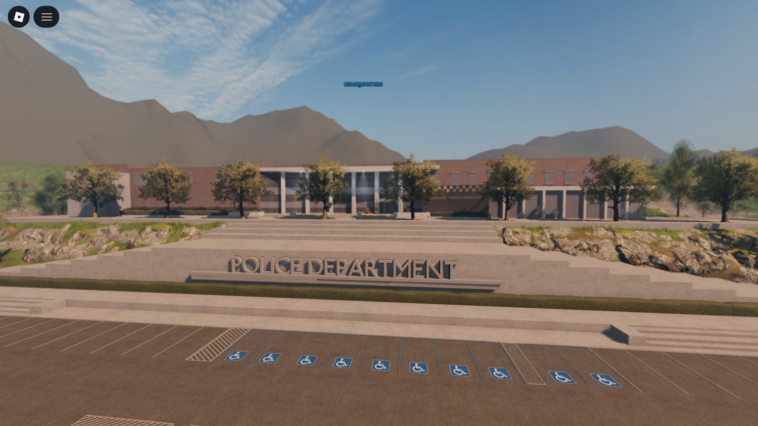 Outdoor training grounds at police academy