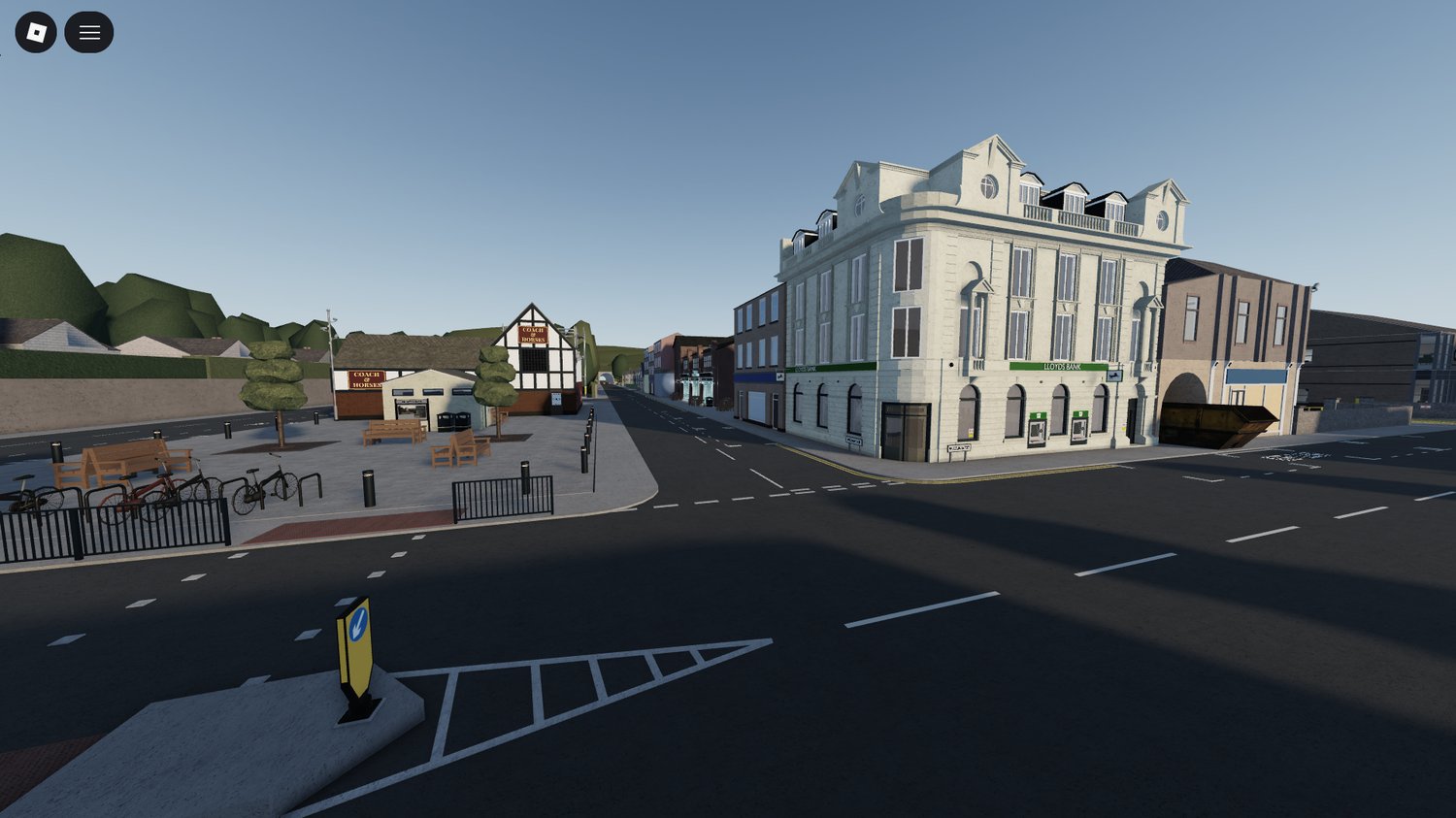 British architecture in Roblox map