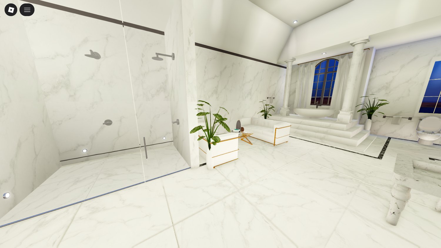 Fully interior luxury mansion rooms