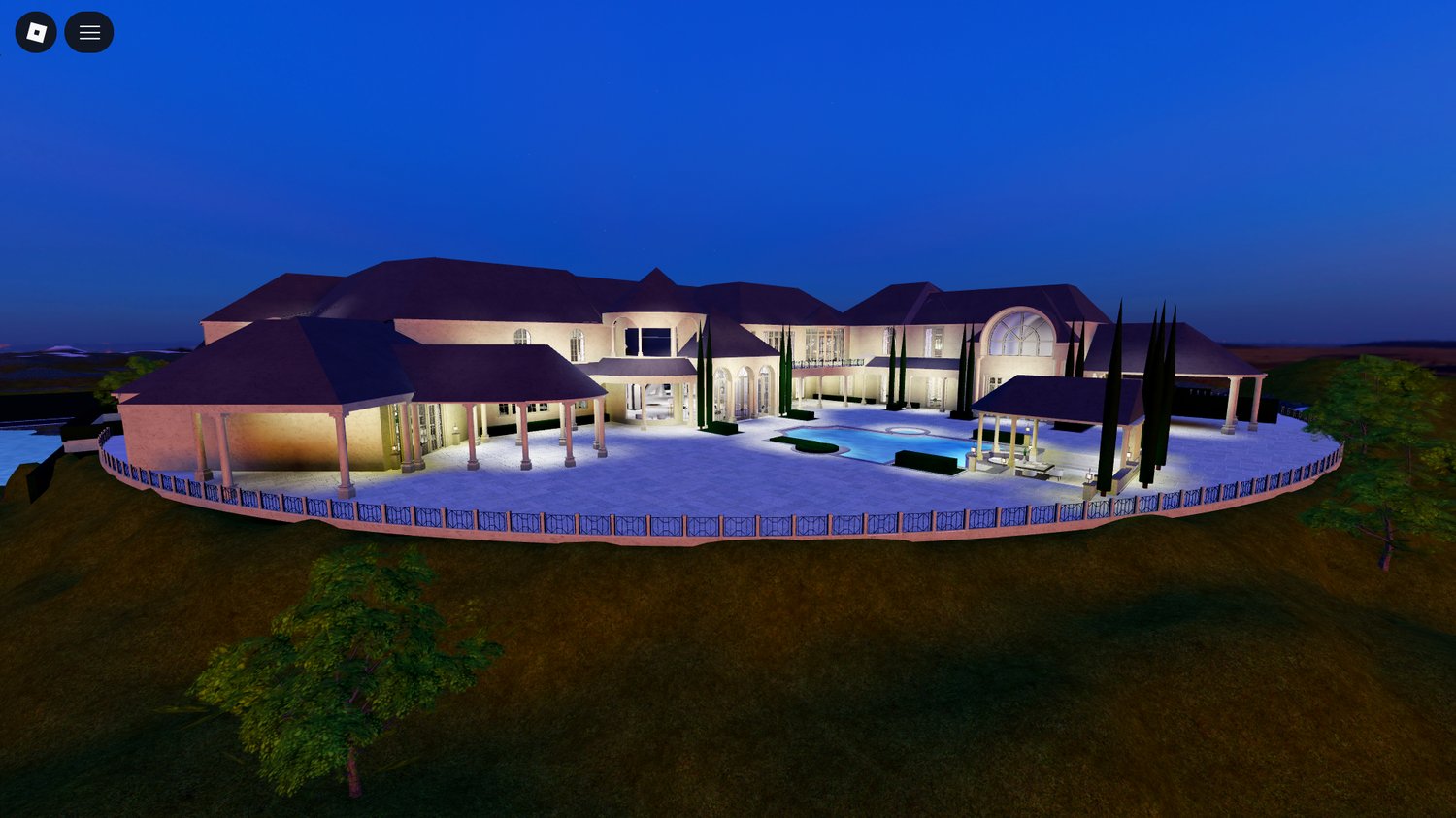 Modern architecture luxury mansion
