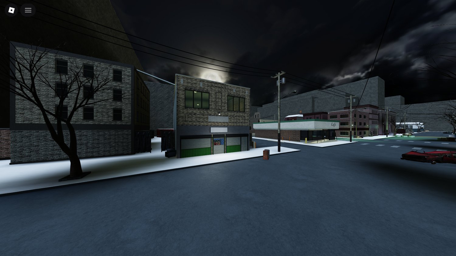 Urban winter roleplay setting