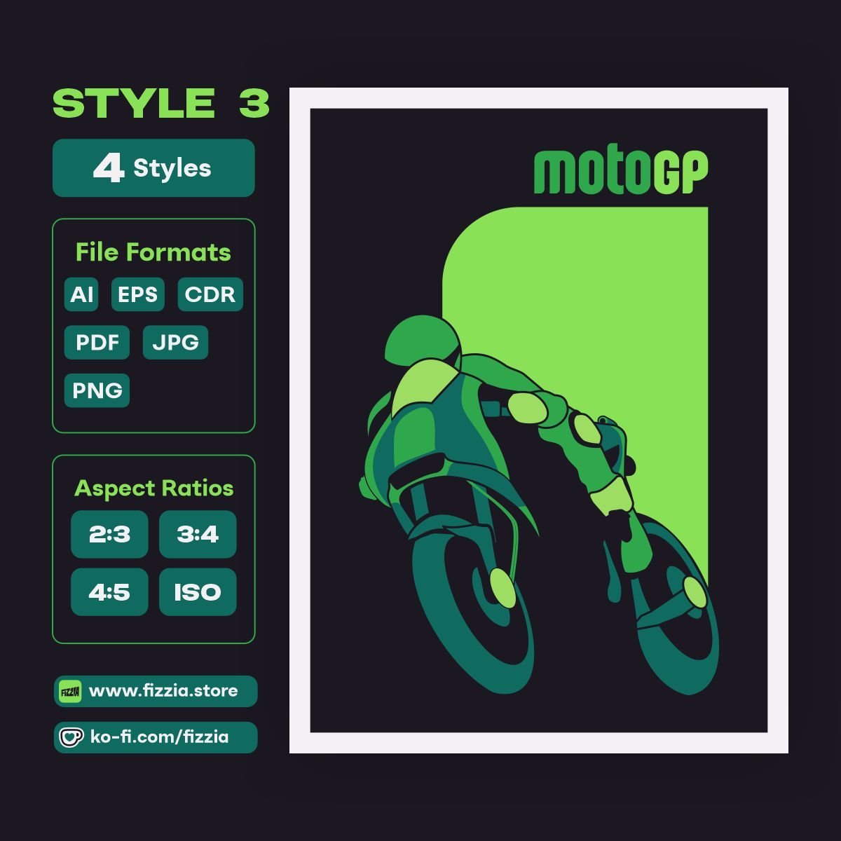 racing bike vector illustration high speed design - fizzia.store