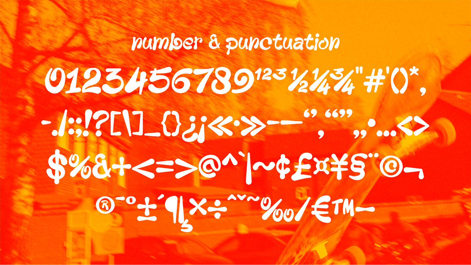 numbers & punctuation