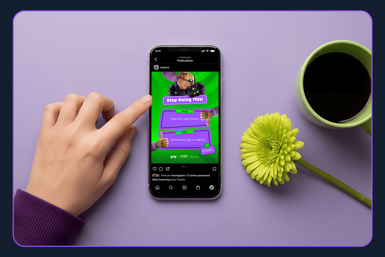 ToonTutor Social Media Kit preview featuring 18 vibrant educational templates for Instagram. The design showcases high-quality 3D Pixar-style characters including a teacher, student, and robot bee in purple and green layouts. Fully editable in Canva and F