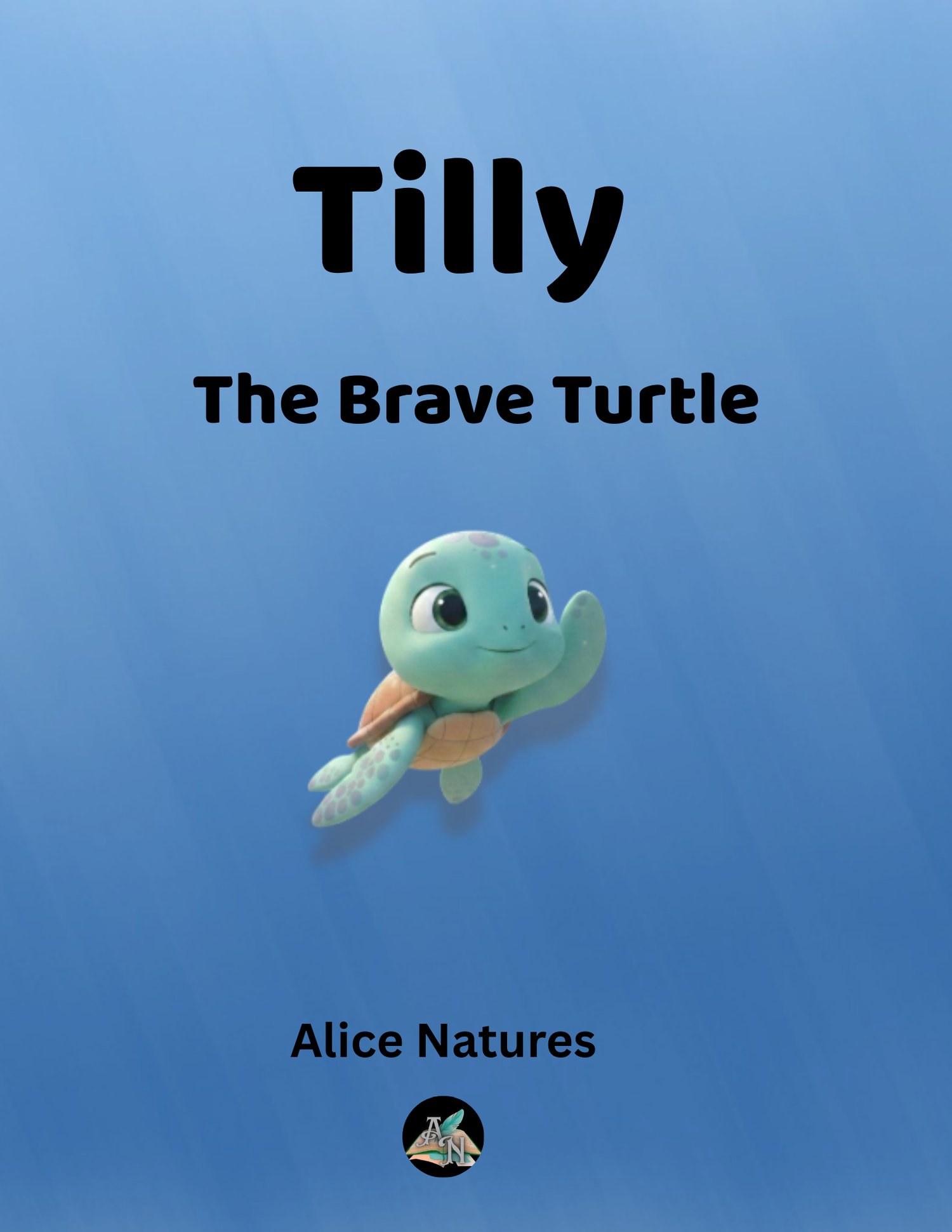 Tilly the Brave Turtle – digital children’s storybook cover