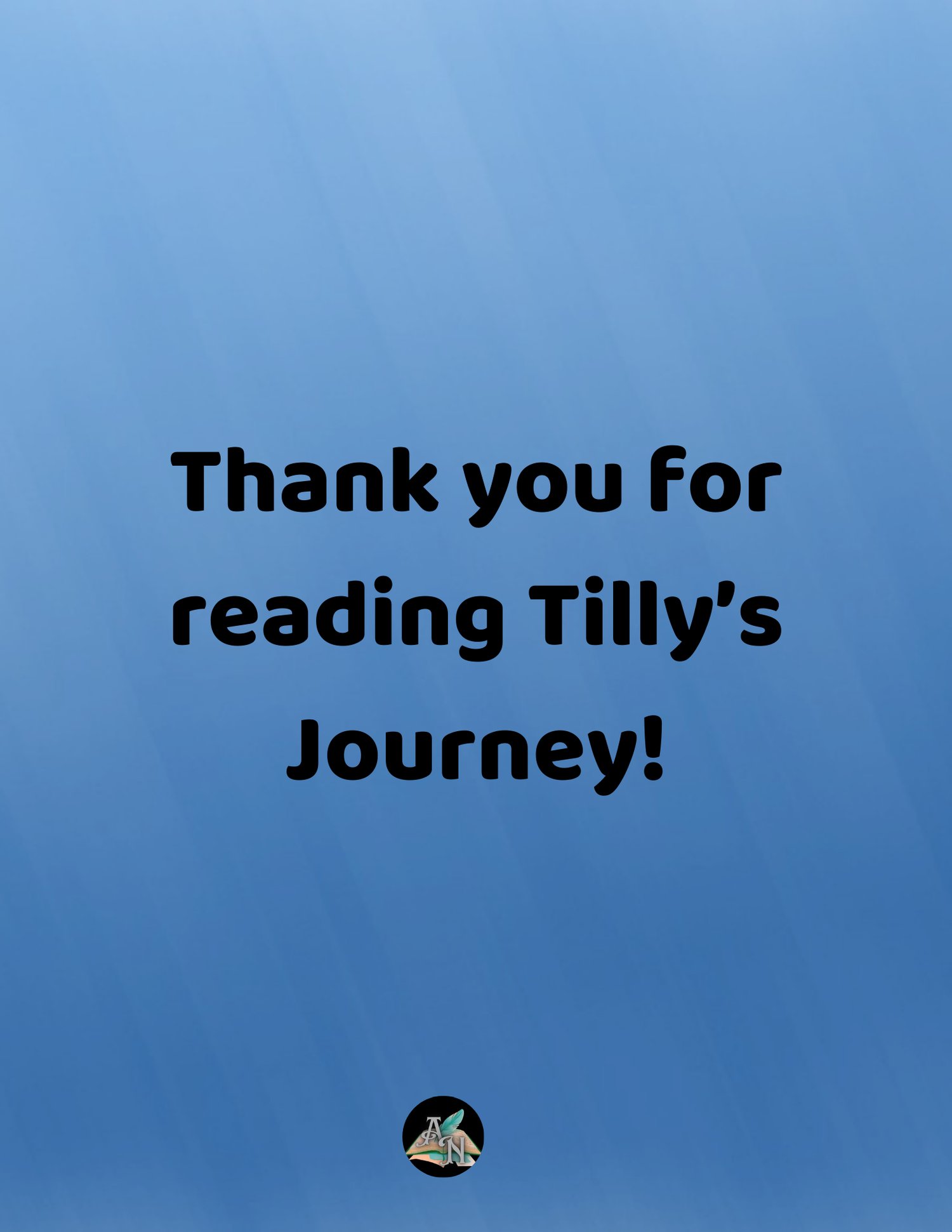 Thank you for reading Tilly’s Journey – kids storybook closing page