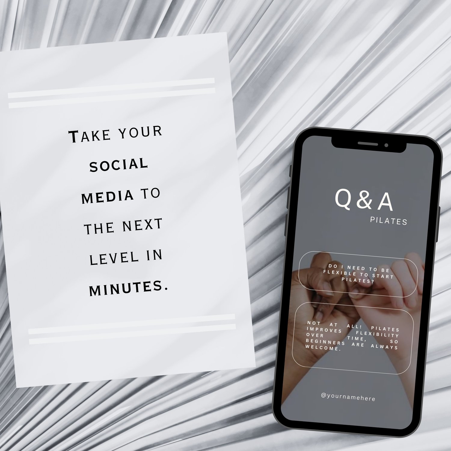 Pilates video content for instructors and studios promoting classes online.