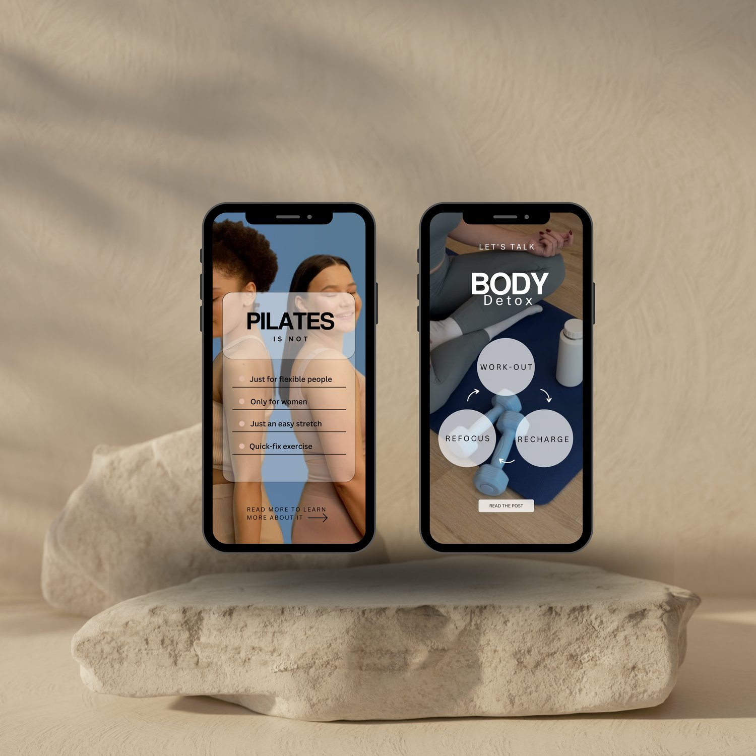 Pilates studio social media reels for instructors and online Pilates educators.