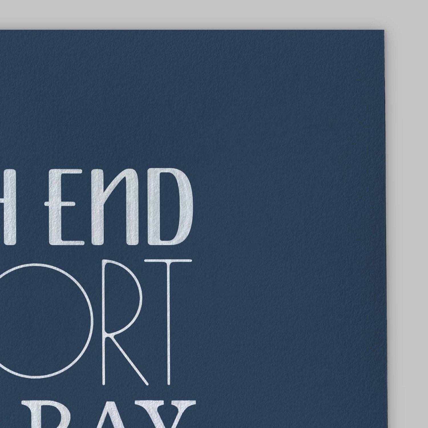 A close-up of the slight texture in this high-quality giclee art print.