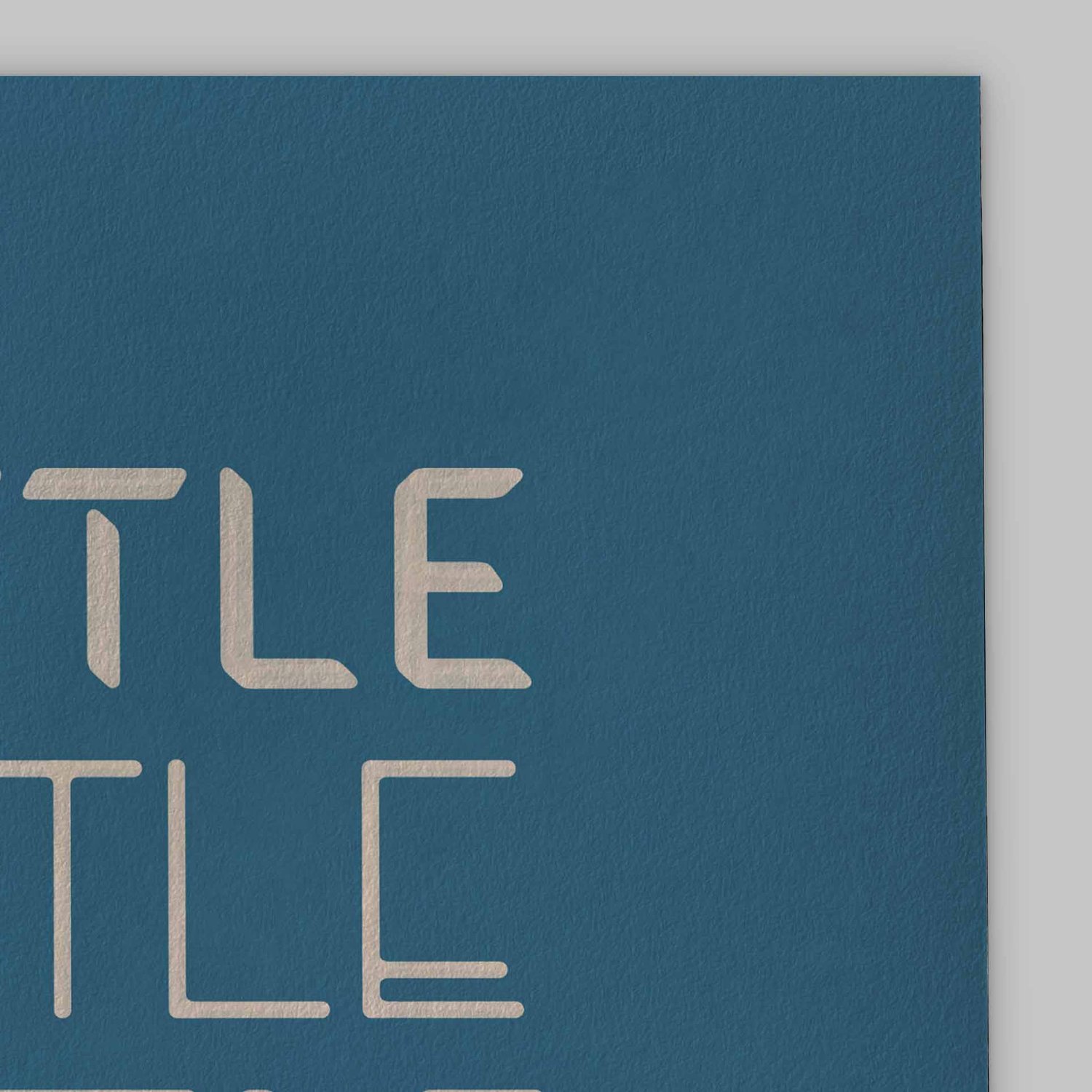 A close-up of the slight texture in this high-quality giclee art print.