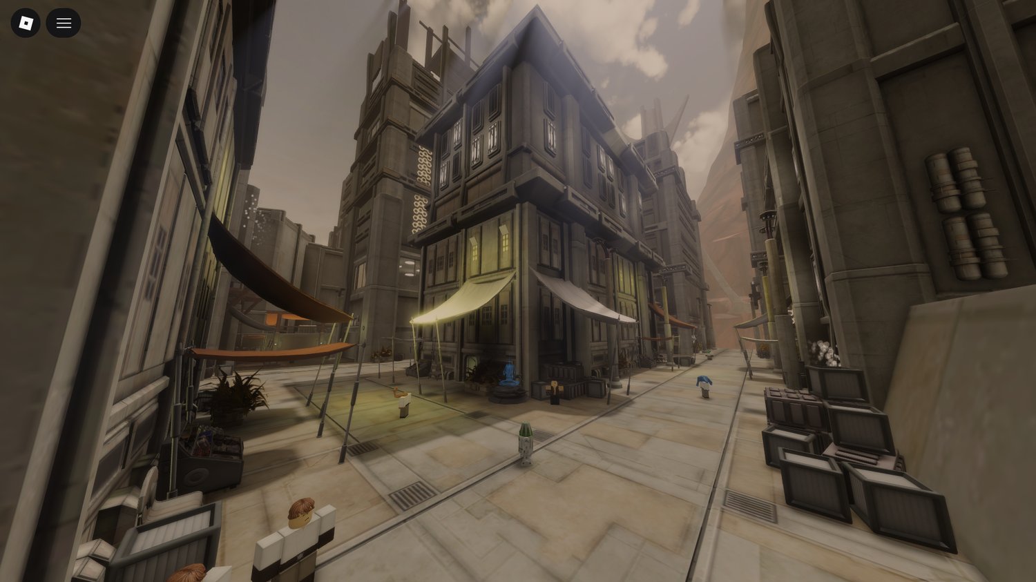 immersive futuristic streets in roblox map