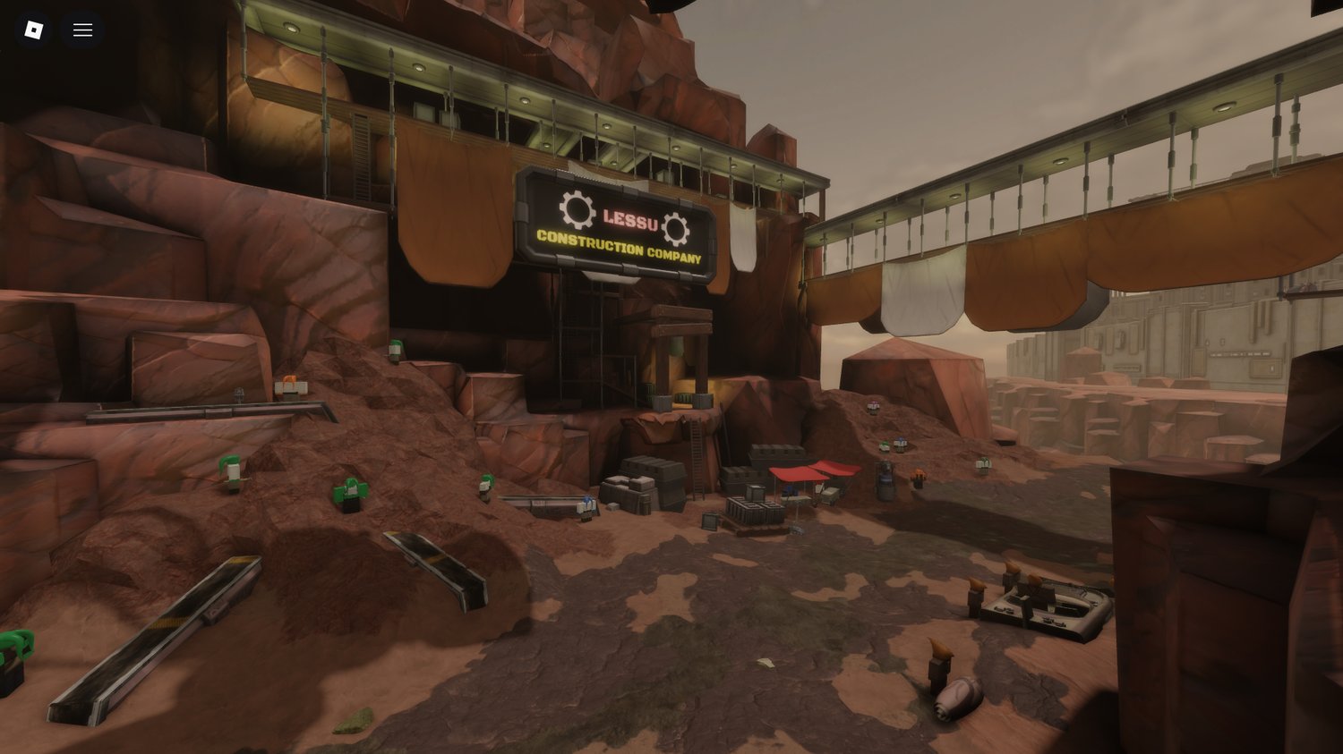 realistic sci fi environment with atmospheric design