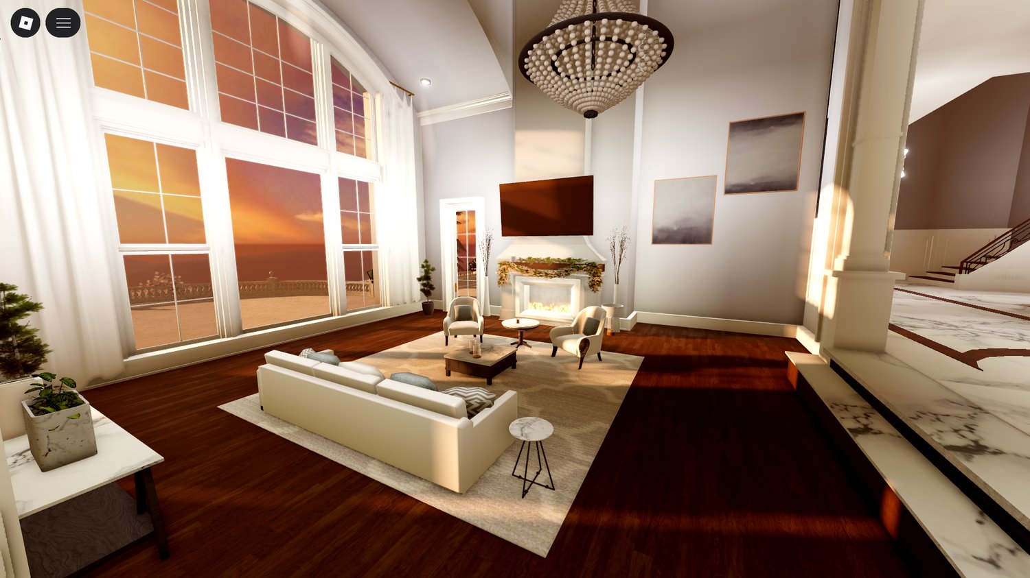 detailed architecture of countryside style villa